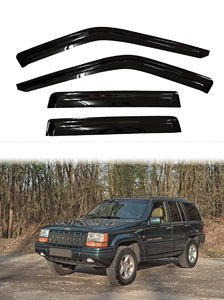 GCS 1993-1998 Jeep Grand Cherokee ZJ Acrylic Door <b>Window</b> Visor Sun <b>Shade</b> Rain Guard Vent Double Adhesive Tape Car Protection - Product Image 2