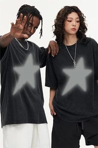 Camiseta de Hombre Estilo Hip Hop, Vintage, Lavado Ácido, Algodón, Personalizada, Oversize, Manga Corta, Cuello Redondo, Corte Regular, Estilo Casual - Product Image 2