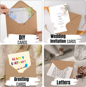 Sobres de Papel Kraft de Colores Personalizados al por Mayor, Embalaje Ecológico de Papel Sembrable - Product Image 4