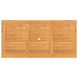 Mesa de Jardín Extensible Mediana de Madera de Teca Natural, Muebles Sólidos para Exteriores - Product Image 6