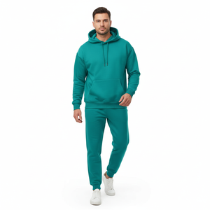 ชุดเซ็ตเสื้อฮู้ดดี้และกางเกงจ็อกเกอร์แบบย้อนกลับได้ ระบายอากาศได้ดี ล้างสีแบบแอซิดวอช สำหรับฤดูหนาว เหมาะสำหรับทุกเพศทุกวัย  แบบลำลอง  ตกแต่งด้วยลูกปัด  ไซส์ใหญ่พิเศษ  ผ้าเนื้อนุ่ม 65% - Product Image 6