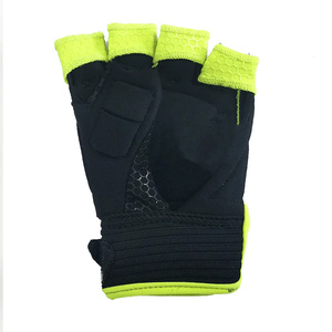 Gants courts unisexes sans doigts, colorés, respirants, avec fermeture Velcro - Product Image 1