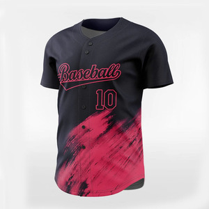 Nueva Llegada, Jersey de Béisbol Personalizado Sublimado para Hombre, Cuello Redondo con Botones, Jersey de Béisbol Sublimado Personalizado - Product Image 4