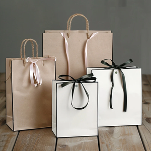 Sacs shopping en papier classique avec poignées en corde de coton, couleurs personnalisées, pour usage commercial et de vente au détail - Product Image 3