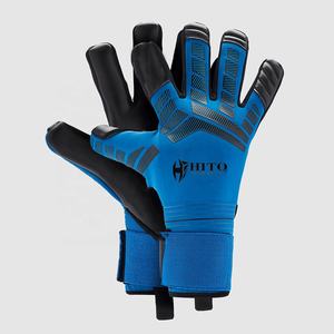 Gants de gardien de but de football sur mesure de haute qualité, avec impression en silicone sur le dos et contact Letax sur la paume avant, coupe négative professionnelle - Product Image 1