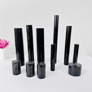 Rouleau de corne de buffle cylindrique rouleau de corne de boeuf naturel pour poignée de couteau et matériau d'artisanat de timbre de sceau à partir de blancs de rouleau de corne de vache indienne - Product Image 1