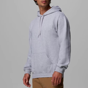 Heather <b>Grey</b> <b>Classic</b> <b>Hoodie</b> <b>For</b> <b>Men</b> Premium Soft Cotton <b>Pullover</b> Casual Everyday Streetwear Warm Winter <b>Sweatshirt</b> - Product Image 3