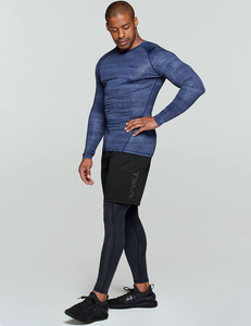 OEM Service <b>Compression</b> <b>Shirt</b> Rash Guard Flatlock Seam Anti Chafe Performance Wear <b>for</b> Professional Athletes - Product Image 1