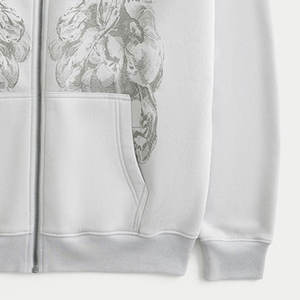 Service OEM – Nouveaux sweats à capuche oversize 100 % coton pour hommes, en molleton épais, à épaules tombantes, unis et prêts pour la sérigraphie - Product Image 6