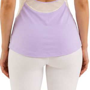 Lavender White Womens Sports Tank Top Sleeveless Yoga Fitness Workout Running Gym Activewear Quick Dry Athletic Vest Custom Logo - Product Image 6