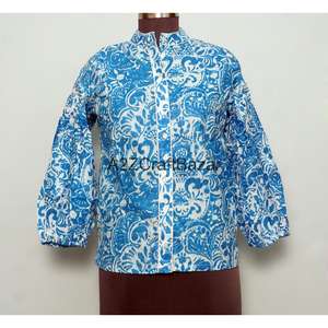 Vestidos Casuales de Verano Coreanos 100% Algodón para Mujer, Mini Vestido con Manga 3/4, Cuello Redondo, Estampado Floral, Moderno, Holgado y Ecológico - Product Image 1