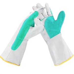 Gants de soudage à chaud en cuir de vachette pleine fleur de qualité supérieure, durables, antistatiques, antidérapants, flexibles, résistants pour la sécurité des mains - Product Image 2