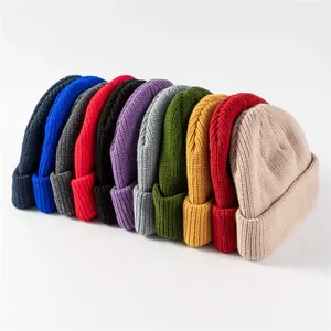 High Quality Men's Trendy Oversized <b>Wool</b> Knitted <b>Beanie</b> <b>Hat</b> Custom Embroidered Logo Premium Custom Jacquard Acrylic <b>Beanie</b> Caps - Product Image 4