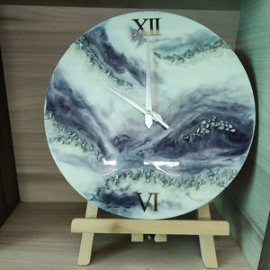 นาฬิกาแขวนผนังเรซิ่นอีพ็อกซี่สุดหรู - ของตกแต่งบ้านทำมือ - นาฬิกาขนาดใหญ่สวยงามสำหรับพื้นที่อยู่อาศัยที่มีสไตล์ "สำหรับบ้านและของตกแต่ง" - Product Image 1