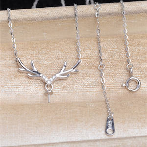 Base Vacía para Collar de Perlas, Plata S925, 8-10 mm, Diseño de Gota de Agua, 5597, Accesorios para Colgantes Personalizados - Product Image 5