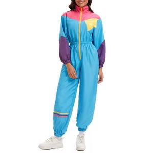 Unisex Solid <b>Tracksuit</b> Full Length Zipper Stand Collar <b>Y2K</b> Style Regular Fit 100% Polyester Autumn Casual Lightweight - Product Image 1