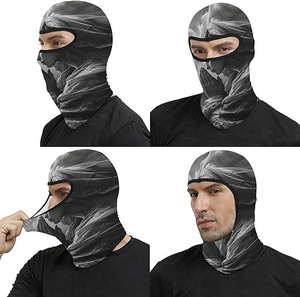 Cagoule tricotée coupe-vent personnalisable avec logo, unisexe, chaude, 100 % coton, pour cyclisme, broderie, hiver, 3 trous, image - Product Image 3