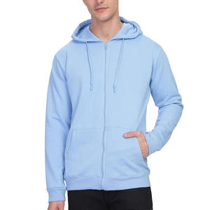 Sudaderas con capucha térmicas extragrandes con cremallera, logotipo personalizado, hombros caídos, 100% algodón, transpirables para hombre, en oferta 2026 - Product Image 1