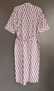 Lot en gros de robes kimono en coton indien imprimé avec ceinture, robes unisexes pour l'hiver et l'été, robes longues faites à la main, vêtements de nuit pour femmes - Product Image 4