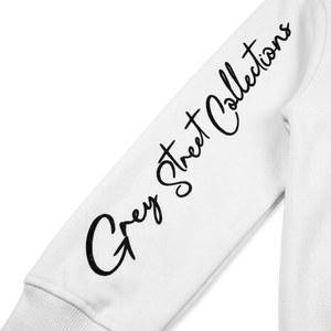 Sweat à capuche zippé vintage pour homme en coton 100% de haute qualité, épais, avec logo et motif lettres sur la manche, effet délavé à l'acide - Product Image 4