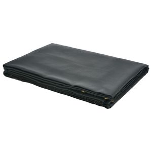 Telo in rete per camion ribaltabile 7 x 14 piedi, resistente, nero, rivestito in PVC, con occhielli in ottone a doppia tasca da 5,5 pollici e 18 once, accessorio per il controllo del carico - Product Image 1