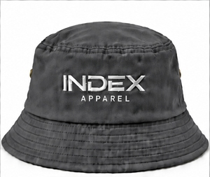 หมวกบักเก็ต Index Apparel รุ่น Unisex สีพื้น ผ้าแคนวาส ปักโลโก้ด้านหน้า สไตล์ลำลอง สำหรับฤดูใบไม้ผลิและฤดูร้อน ผู้ใหญ่ ขนาด 58-60 ซม. - Product Image 1