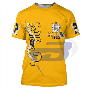 Camiseta de la Hermandad Sigma Gamma Rho, Camiseta Amarilla de Algodón con Letras Griegas SGR, Ropa de Hermandad Universitaria, Camiseta Personalizada con Cualquier Diseño - Product Image 2