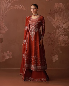 ชุดเดรสลำลองคุณภาพพรีเมียมสำหรับผู้หญิงชาวปากีสถานและอินเดีย คอลเลคชั่นใหม่ปี 2026 ชุดซัลวาร์ คามีซ ผ้าลอน ODM 2041 - Product Image 4