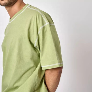 T-shirts unisexes pour hommes, design personnalisé, coton épais, coupe ample, effet vintage, t-shirts lavés - Product Image 6