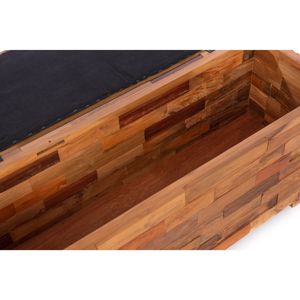 Otomana de madera contemporánea para el hogar, oficina y sala de estar, cocina reciclada, dormitorio, comedor y muebles de almacenamiento para niños - Product Image 4