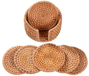 Posavasos de Ratán Tejidos a Mano, Duraderos y Ligeros, para Bebidas, para Cafeterías, Exportador Mayorista de Vietnam - Product Image 4
