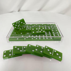 Juego de Dominó de Resina, Doble 6, en Caja, Dominós de Plástico al por Mayor - Product Image 1