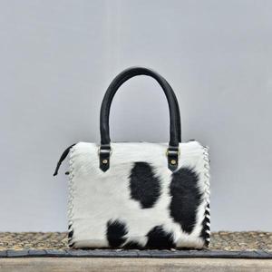 Bolso de Mano de Cuero de Lujo, Bolsos Speedy con Panel de Piel de Vaca y Diseño Bordado, Cierre de Cremallera - Product Image 2