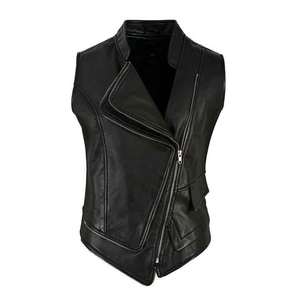 Nouveau Gilet de Sécurité Moto en Cuir Personnalisé Coupe-Vent Grande Taille pour Hommes, Gilet de Protection pour la Course et la Conduite, Fabricant 2026 - Product Image 1