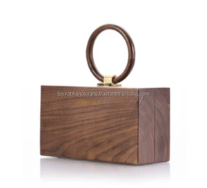 Vintage Fashion Wooden <b>Clutch</b> Purses Wholesale Party and Bridal <b>Bags</b> for Wedding Use - Product Image 4