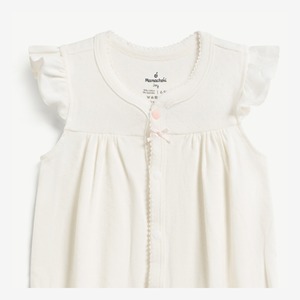 Body de Algodón Jacquard de Manga Corta con Broches para Bebé Recién Nacida, ODM Vietnam - Product Image 3