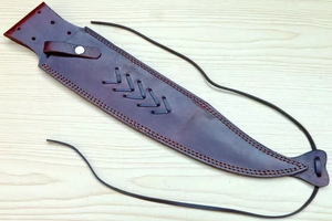 Couteau de chasse artisanal LEGACY BLADES, lame en acier carbone, manche en bois, lame fixe, survie en plein air, OEM industriel - Product Image 5