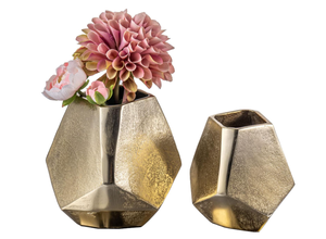 Venta al por mayor 3D diseño mate oro pulido jarrones y macetas buena calidad decoración del hogar y decoración de la habitación suministros artículos - Product Image 2