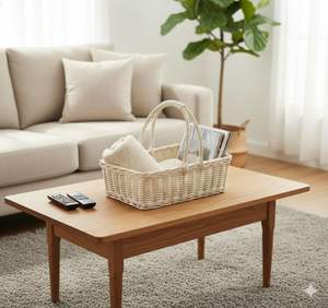 Cesta Rectangular de Mimbre para Boda, Artesanía - Product Image 3