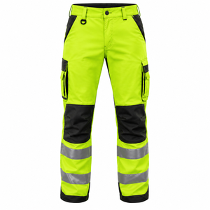 Pantalons de travail de haute qualité à haute visibilité, pantalons de travail réfléchissants, pantalons cargo de sécurité, couleur unie, pantalons de travail personnalisés - Product Image 1