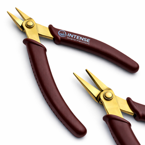 Ensemble de 2 pinces à bijoux, pinces à bec effilé et pinces coupantes, acier inoxydable, poignée antidérapante, kit d'outils de perlage DIY - Product Image 6