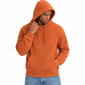 <b>Men</b> Waffle Knit Hoodie Custom Pullover <b>Thermal</b> Hooded Sweatshirt Casual Long Sleeve Textured Sportswear Streetwear OEM ODEM - Product Image 1