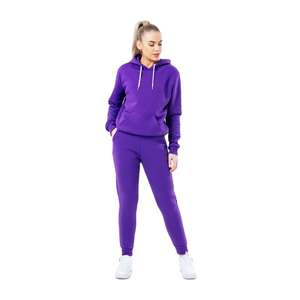 Ensemble crop top zippé à capuche et pantalon empilé, ensemble jogging vintage personnalisé, ensemble streetwear deux pièces, vêtements pour femmes, ensembles de survêtements - Product Image 1