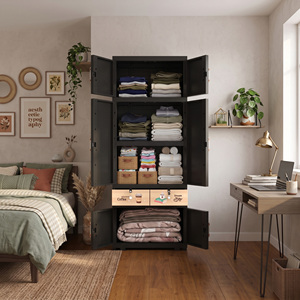 Armario/Guardarropa de Plástico Naiba Fit Pro con Puertas Planas y Cajón para Almacenamiento de Ropa y Dormitorio - Product Image 2