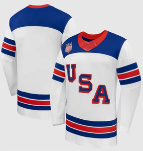 Nuevo Jersey de Hockey sobre Hielo 2026 de Estados Unidos, 19 Matthew Tkachuk, 34 Auston Matthews, 86 Jack Hughes, Verano, 100% Poliéster, Cosido, Alta Calidad - Product Image 2