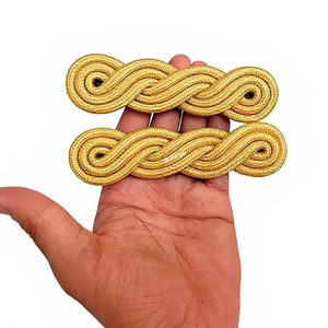 QUICK WAY INDUSTRIES Epaulettes Premium de Hombro con Alambre Dorado, Diseño de Cordón Trenzado, Accesorios Personalizados para Uniformes, Logotipo OEM - Product Image 4