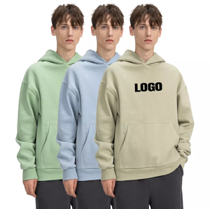 Sweat-shirts à capuche unis pour hommes à prix abordable, personnalisables avec logo, en polaire chaude pour l'hiver, vente en gros - Product Image 2