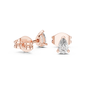 Pendientes con Diamantes Cultivados en Laboratorio de Corte Pera de 0.25CT, Engastados en Oro Blanco de 18KT, para Mujer, Regalo de Compromiso, Boda, San Valentín, Uso Diario - Product Image 5