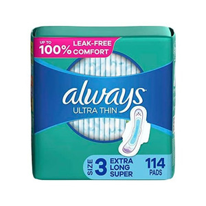 Serviettes hygiéniques Always Feminine Care, technologie avancée de protection contre les fuites, serviettes hygiéniques Always, protection absorbante longue durée - Product Image 4