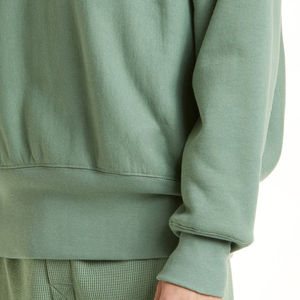 Sweat-shirts personnalisés avec logo pour hommes, nouveau sweat-shirt à col rond en tricot kaki pour l'hiver, sweat-shirt uni pas cher, design simple - Product Image 4